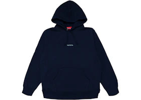 Supreme Trademark Hooded Sweatshirt Navy