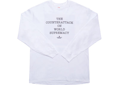 Supreme UNDERCOVER/Public Enemy Counterattack L/S Tee White