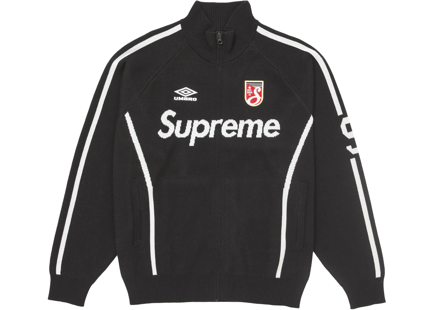 Supreme Umbro Zip-Up-Pullover Schwarz
