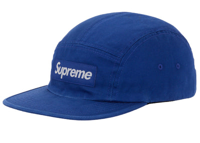 Supreme Washed Chino Twill Camp Cap (SS26) Blue