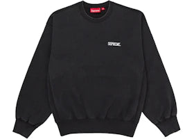 Supreme Washed Crewneck Black