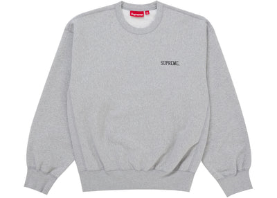 Supreme Washed Crewneck Grey