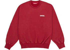 Supreme Washed Crewneck Red