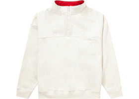 Supreme Washed Half Zip Pullover Stone