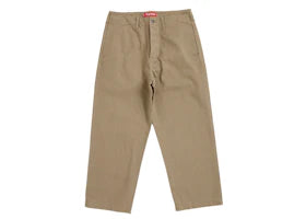 Supreme Washed Herringbone Chino Pant Khaki