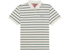 Supreme Washed Stripe Polo White