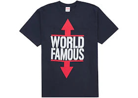 Supreme World Famous Tee Navy