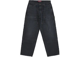 Supreme Worn Double Knee Painter Pant Black