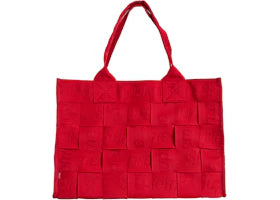 Supreme Woven Large Tote Bag Red