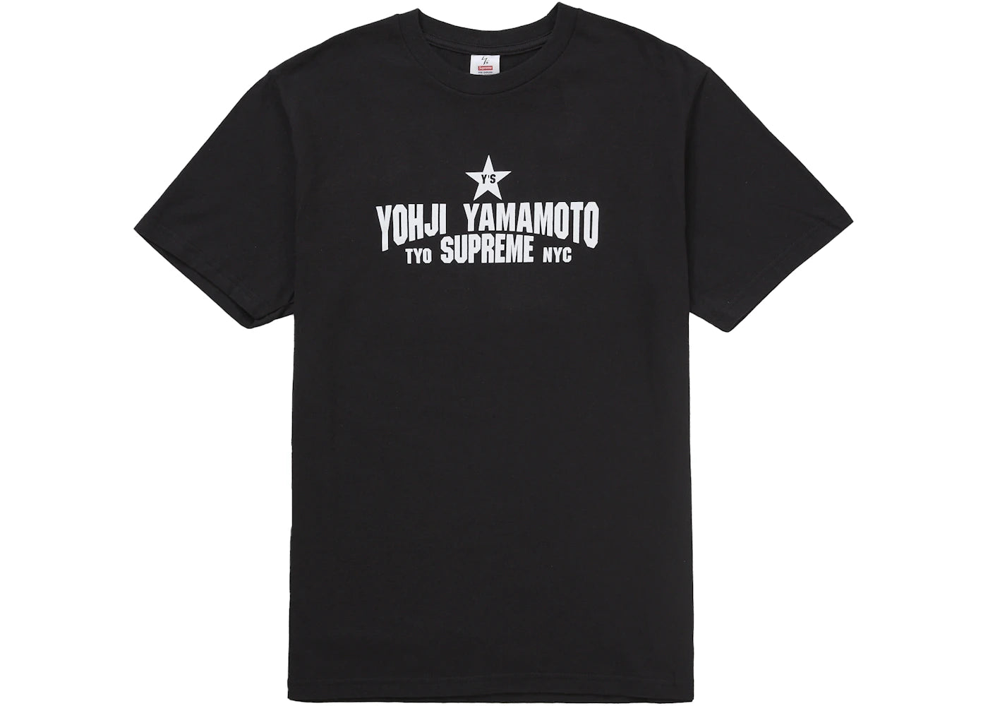 Supreme Y's by Yohji Yamamoto Star Tee Black sneakers - authentic Supreme shoes