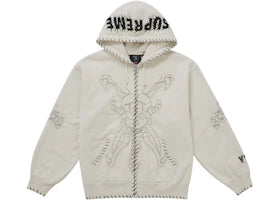 Supreme Y's by Yohji Yamamoto Zip Up Hooded Sweatshirt Natural