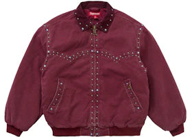 Supreme b.b. Simon Studded Work Jacket Burgundy