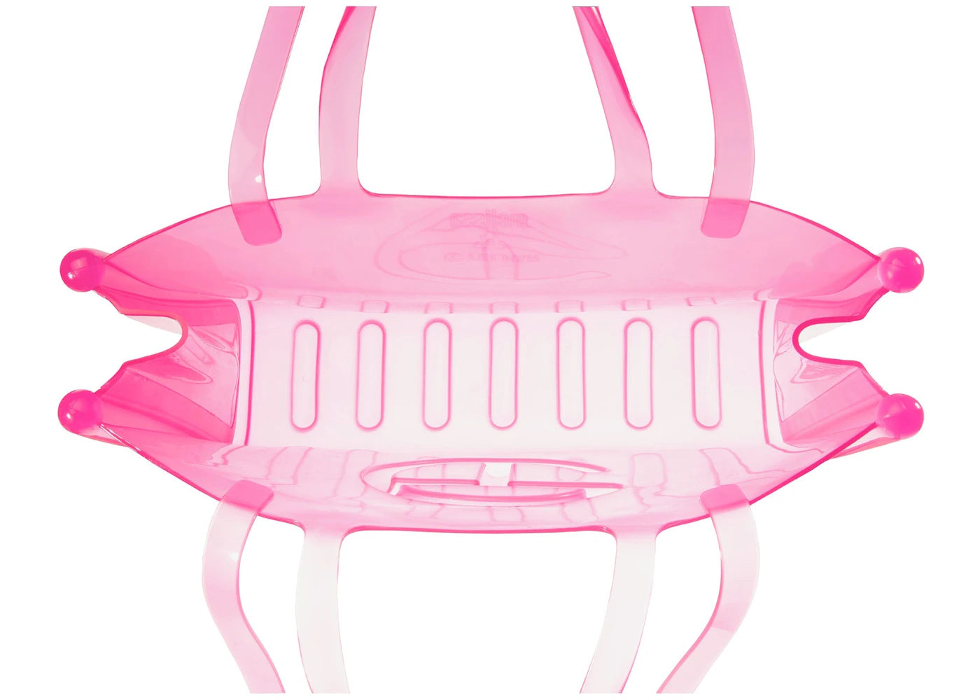 Telfar x Melissa Große Jelly Shopper Klar Rosa
