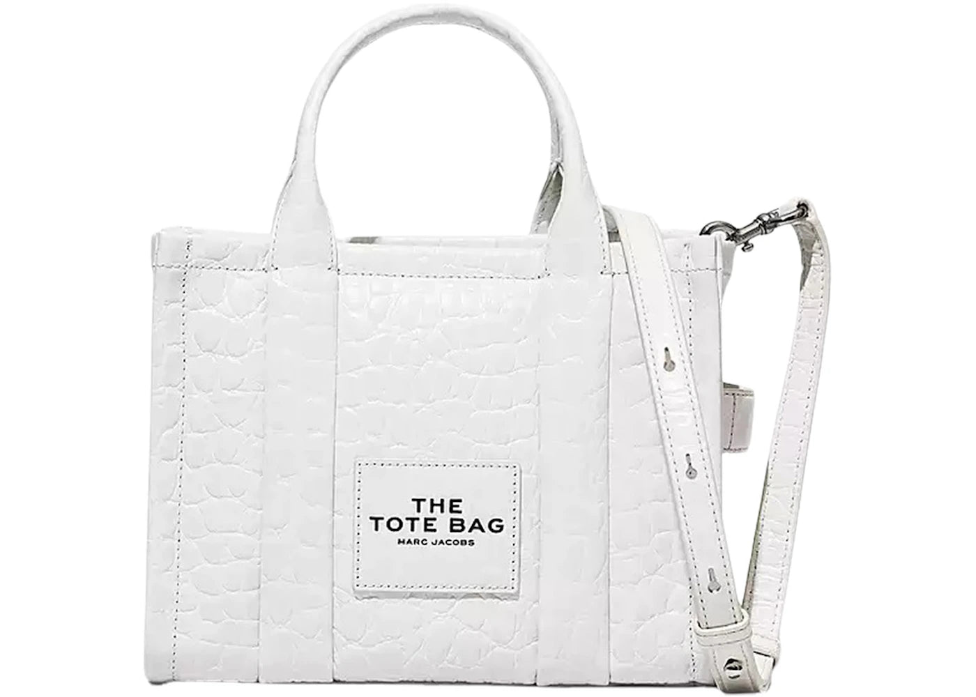 Marc Jacobs The Croc-Embossed Small Tote Bag Ivory sneakers - authentic Marc Jacobs shoes