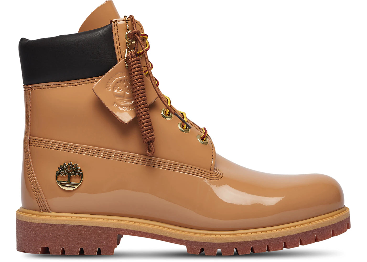 Timberland 6" Premium Waterproof Patent Boots Finch Wheat