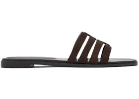 Tory Burch Ines Cage Slide Shoe Dark Cocoa (Women's)