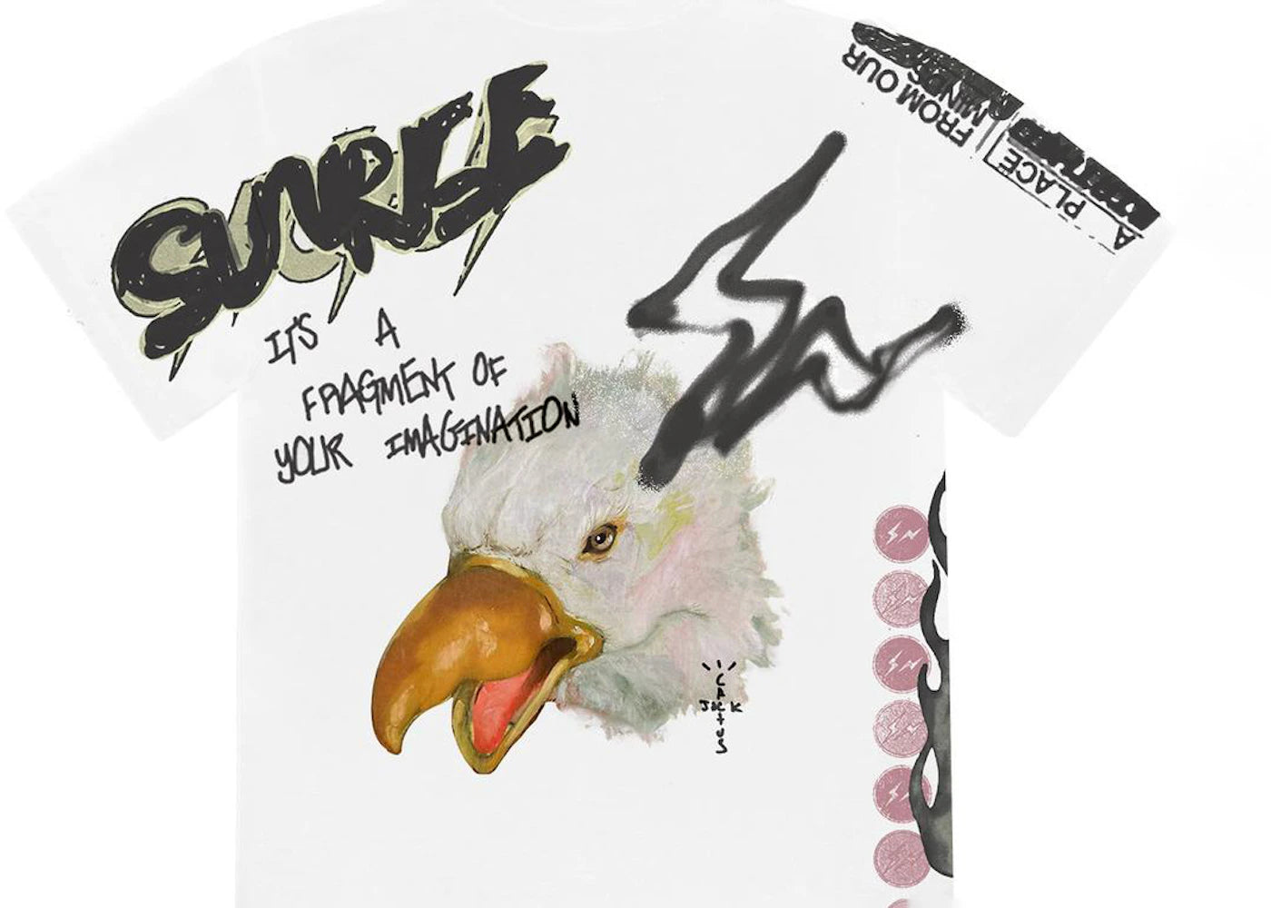 Travis Scott Cactus Jack For Fragment Sunrise T-Shirt Weiß