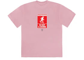 Travis Scott Not A Crime T-Shirt I Pink