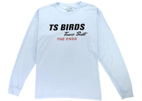 Travis Scott TS Birds The Ends Long Sleeve Tee Blue
