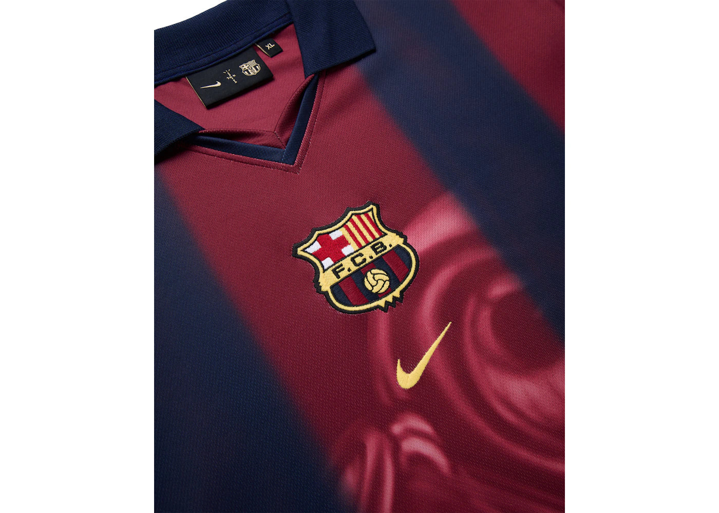 Travis Scott x Nike x FC Barcelona Retro 2000/01 Home Skeleton Jersey Multicolor