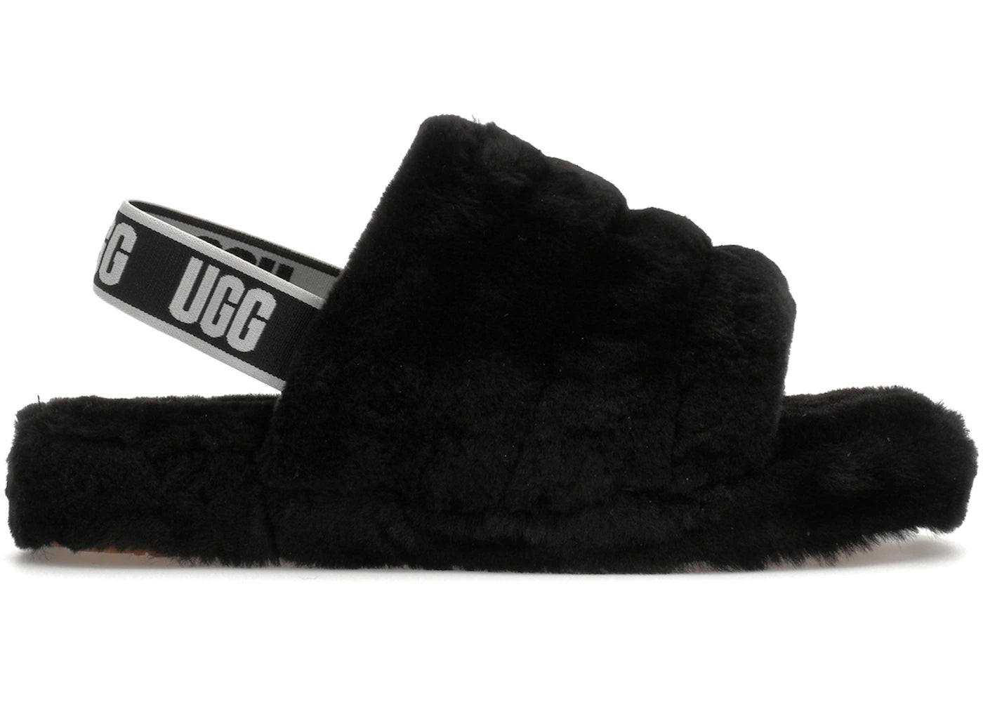 UGG Fluff Yeah Slide Black (Kids)