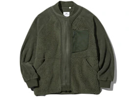 Uniqlo x White Mountaineering Fleece Oversized Longsleeve Jacket (Asia Sizing) Olive