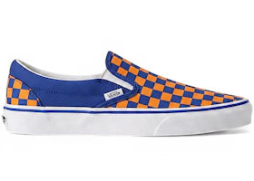 Vans Classic Slip-On Checkerboard Blue Orange