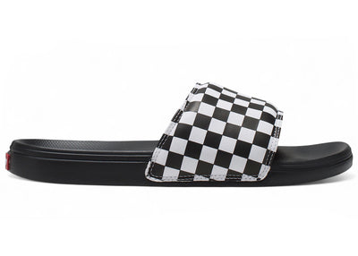 Vans La Costa Slide Checkerboard Black White