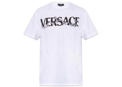 Versace Barocco Silhouhette Logo T-Shirt White/Black