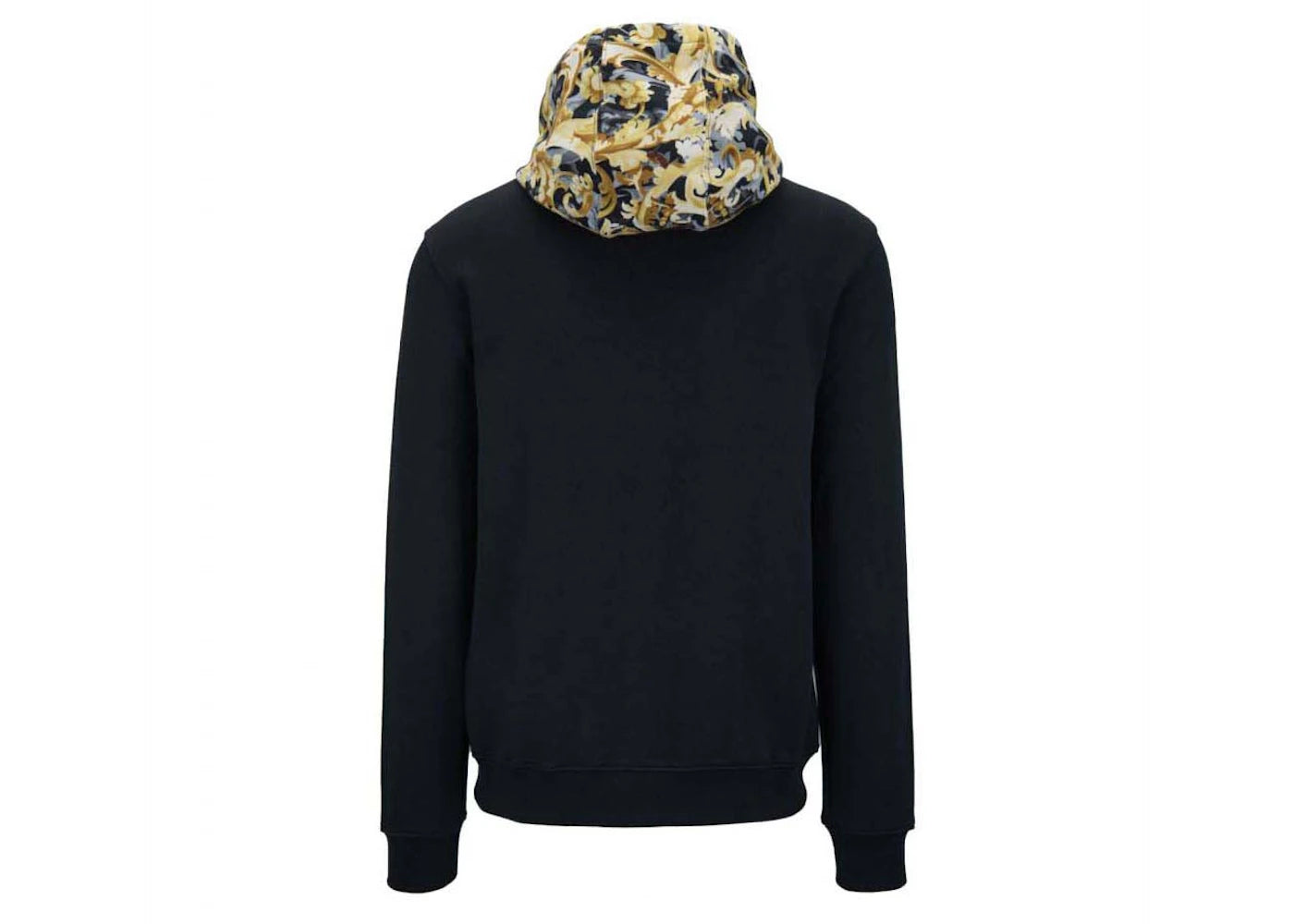 Versace Kapuzenpullover mit Print, Schwarz/Gelb