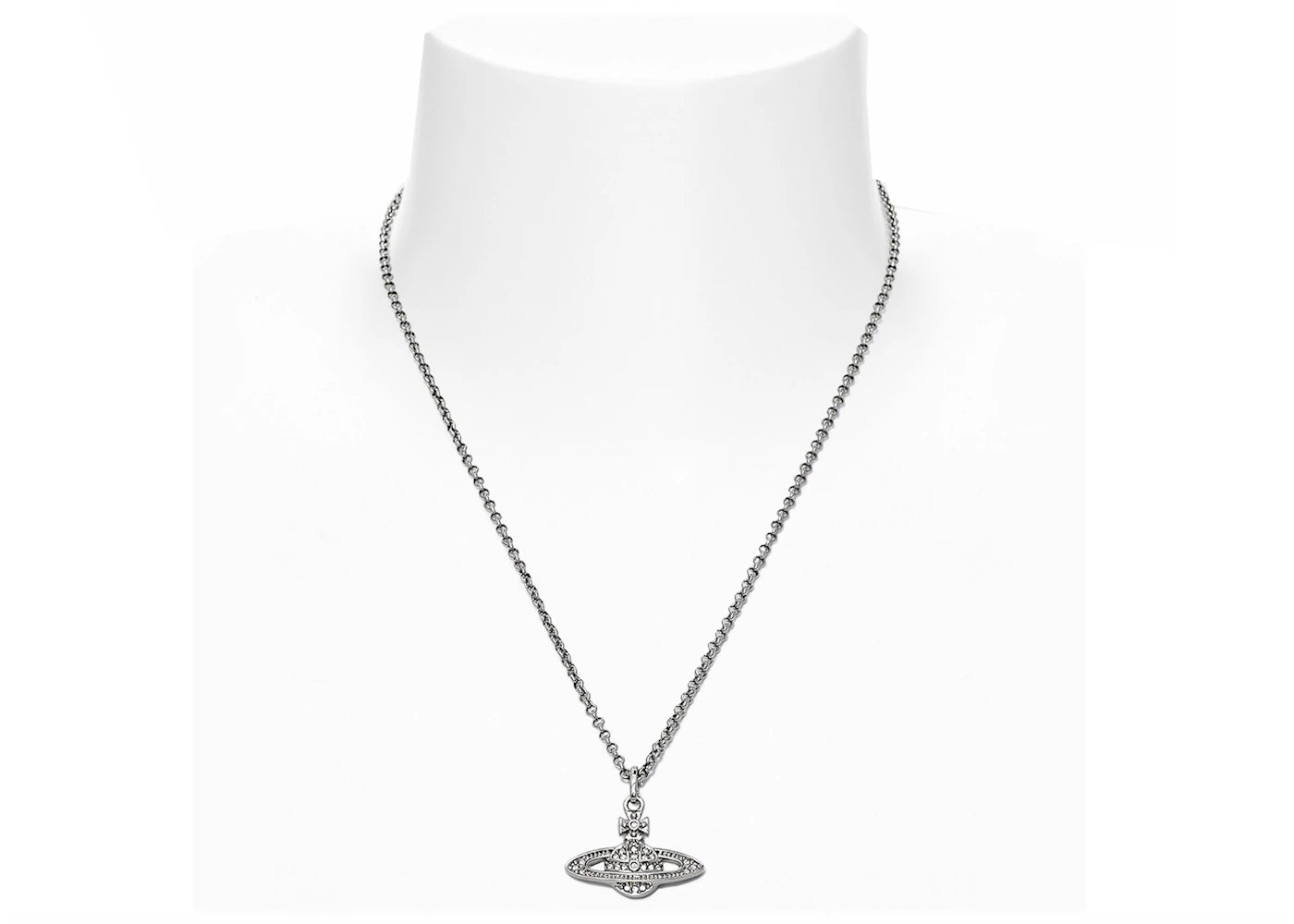 Vivienne Westwood Halskette Mini Bas Relief Anhänger Silber