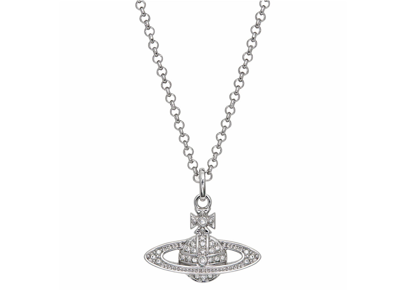 Vivienne Westwood Necklace Mini Bas Relief Pendant Silver