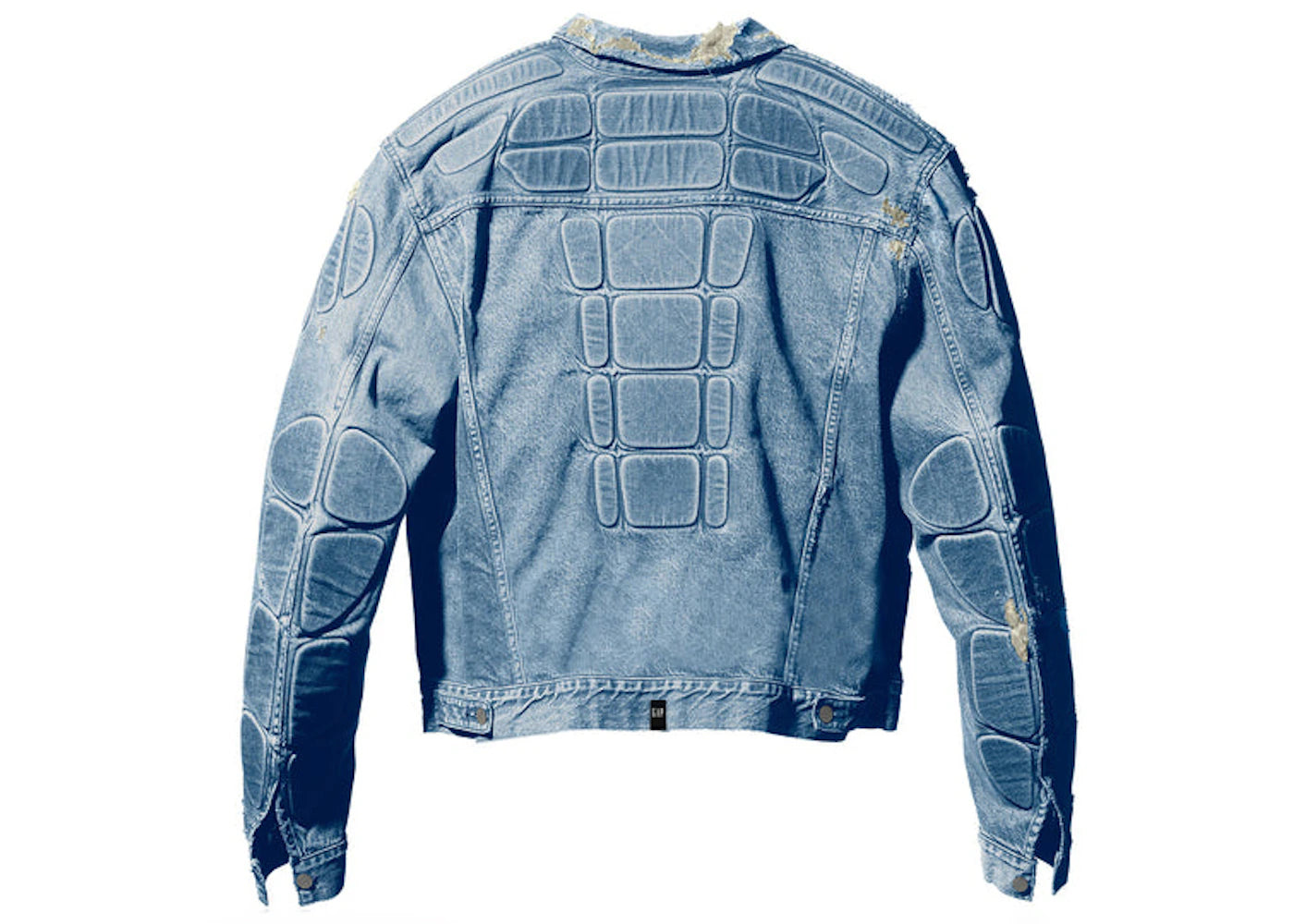 Yeezy Gap Engineered by Balenciaga Wattierte Jeansjacke Blau