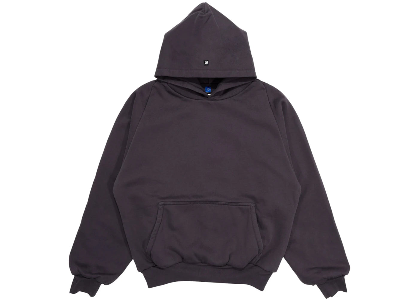 Yeezy Gap Logo Shrunken Hoodie Dark Grey