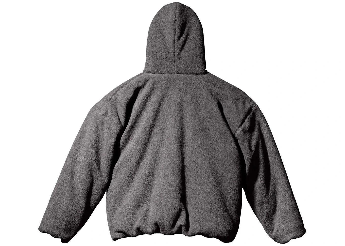 Yeezy Gap Polar Fleece Wattierter Hoodie Dunkelgrau