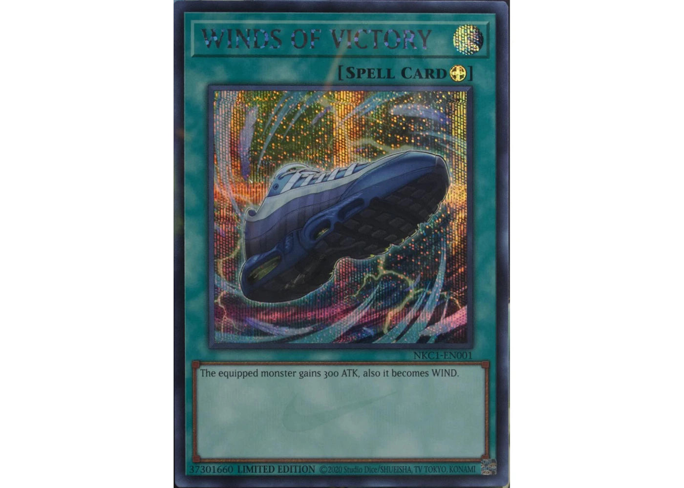 Yu-Gi-Oh x Nike Winds of Victory Air Max Muscle 95 Spell Card Ungraded