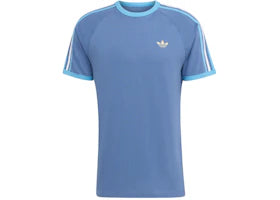 adidas 3-Stripes Tee Crew Blue Light Blue White
