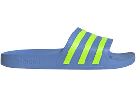 adidas Adilette Aqua Slides Blue Fusion Lucid Lemon