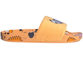adidas Adilette Slides Kevin Lyons Hazy Orange Cloud White Shadow Navy