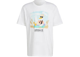 adidas Adventure Graphic Tee White