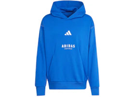 adidas All Szn Fleece Graphic Hoodie Royal Blue Off White