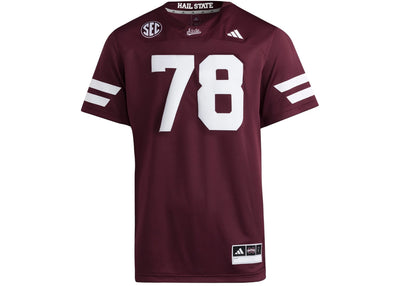 adidas Bulldogs Premier Home Jersey Mississippi State Team Maroon