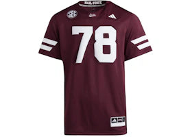 adidas Bulldogs Premier Home Jersey Mississippi State Team Maroon