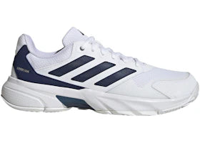 adidas Courtjam Control 3 White Dark Blue Cyber Metallic
