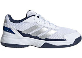 adidas Crazyquick Padel White Silver Metallic Dark Blue (GS)