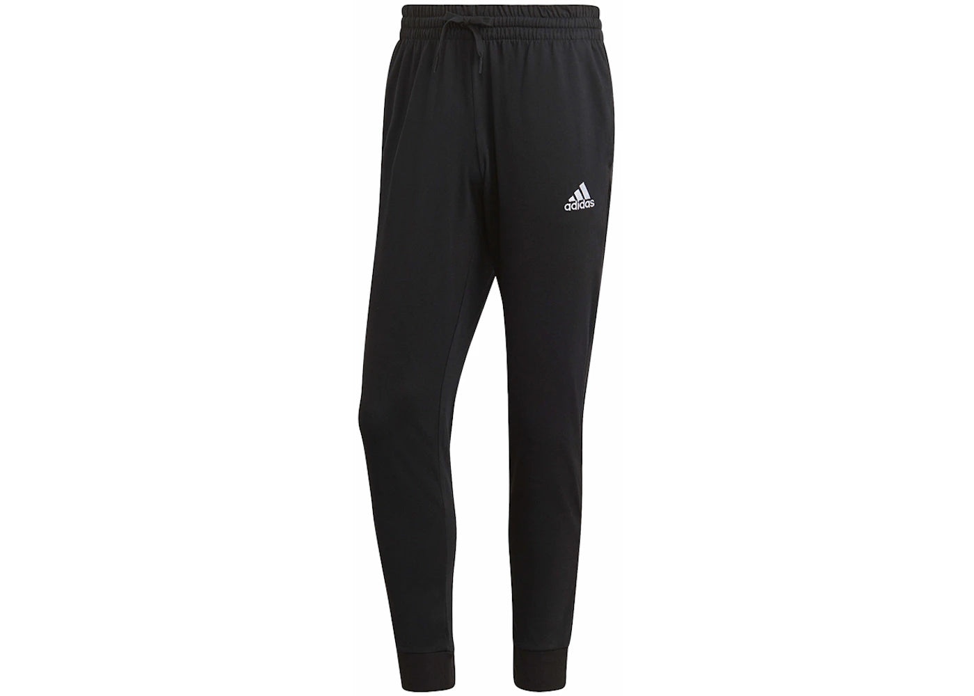 adidas Essentials Single Jersey Tapered Cuff Pants Black