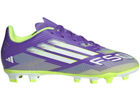 adidas F50 Club FG/MG Purple Rush Cloud White Lucid Lemon (GS)