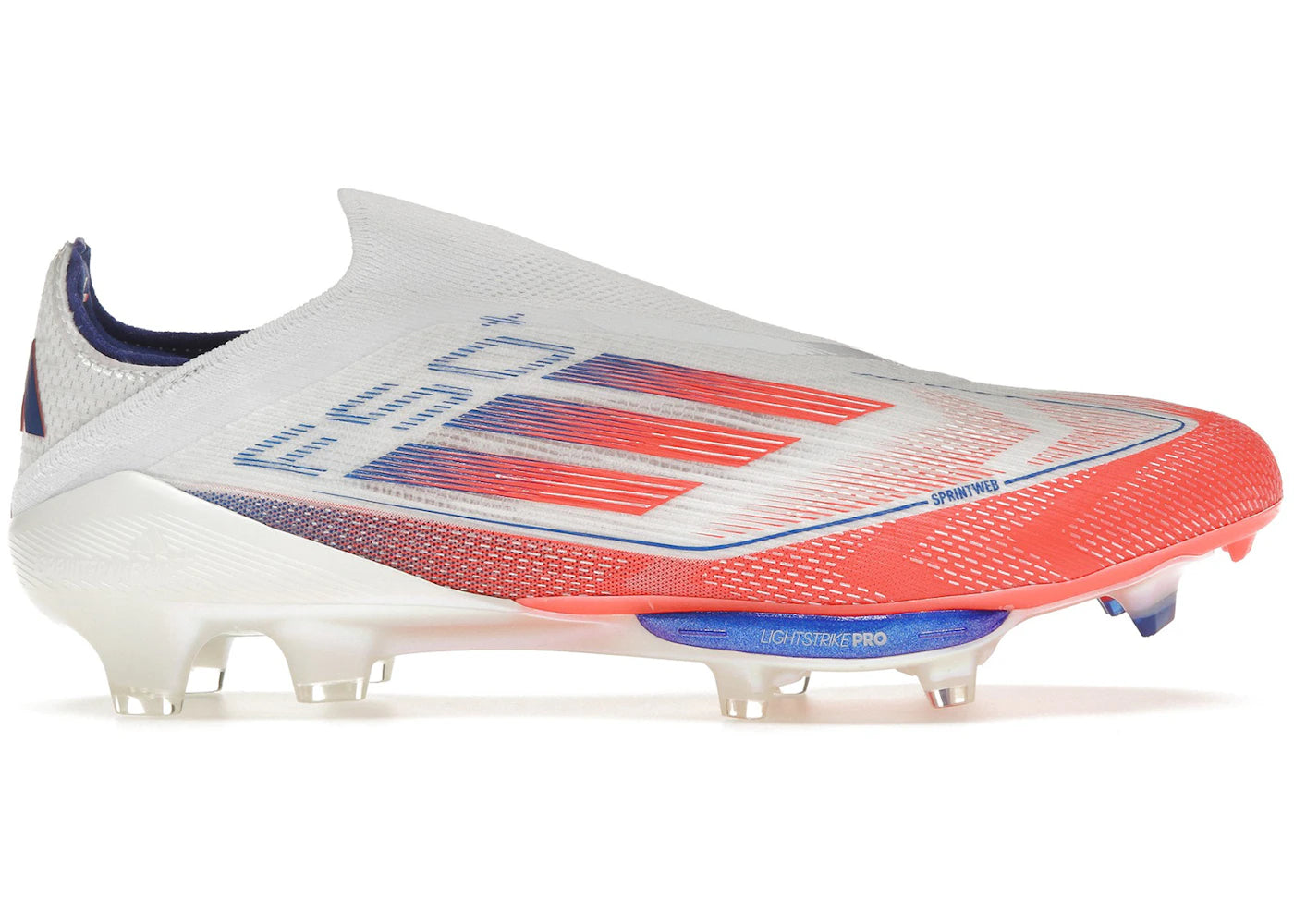 adidas F50+ Elite Laceless FG Cloud White Solar Red