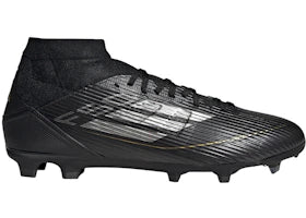 adidas F50 League Mid-Cut FG/MG Black Iron Metallic