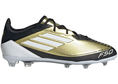 adidas F50 Pro FG Messi Gold Metallic Cloud White Core Black (GS)